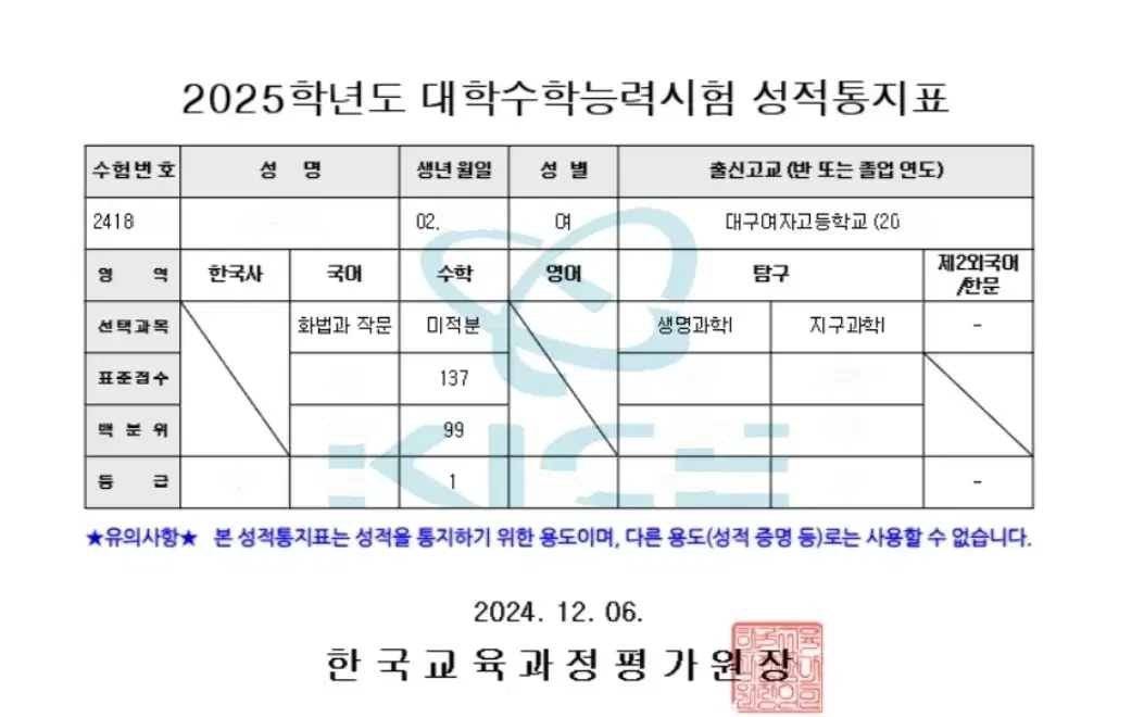 25수능 96점 고등부 수학과외