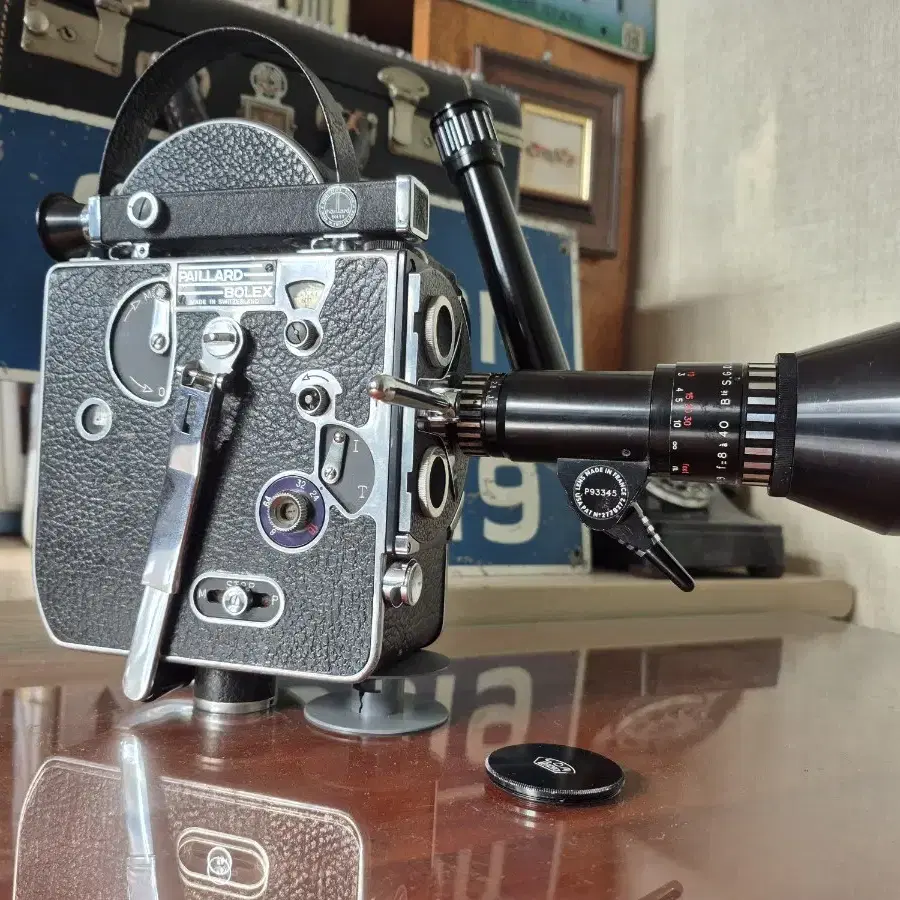 빈티지 Bolex H8 무비카메라 Som Berthiot Pan 줌렌즈