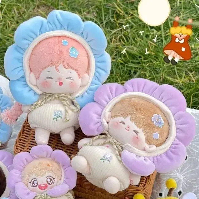 솜인형옷 솜깅옷 15깅 10깅 누이 15cm 10cm 삼둥이 옷장 꽃화분