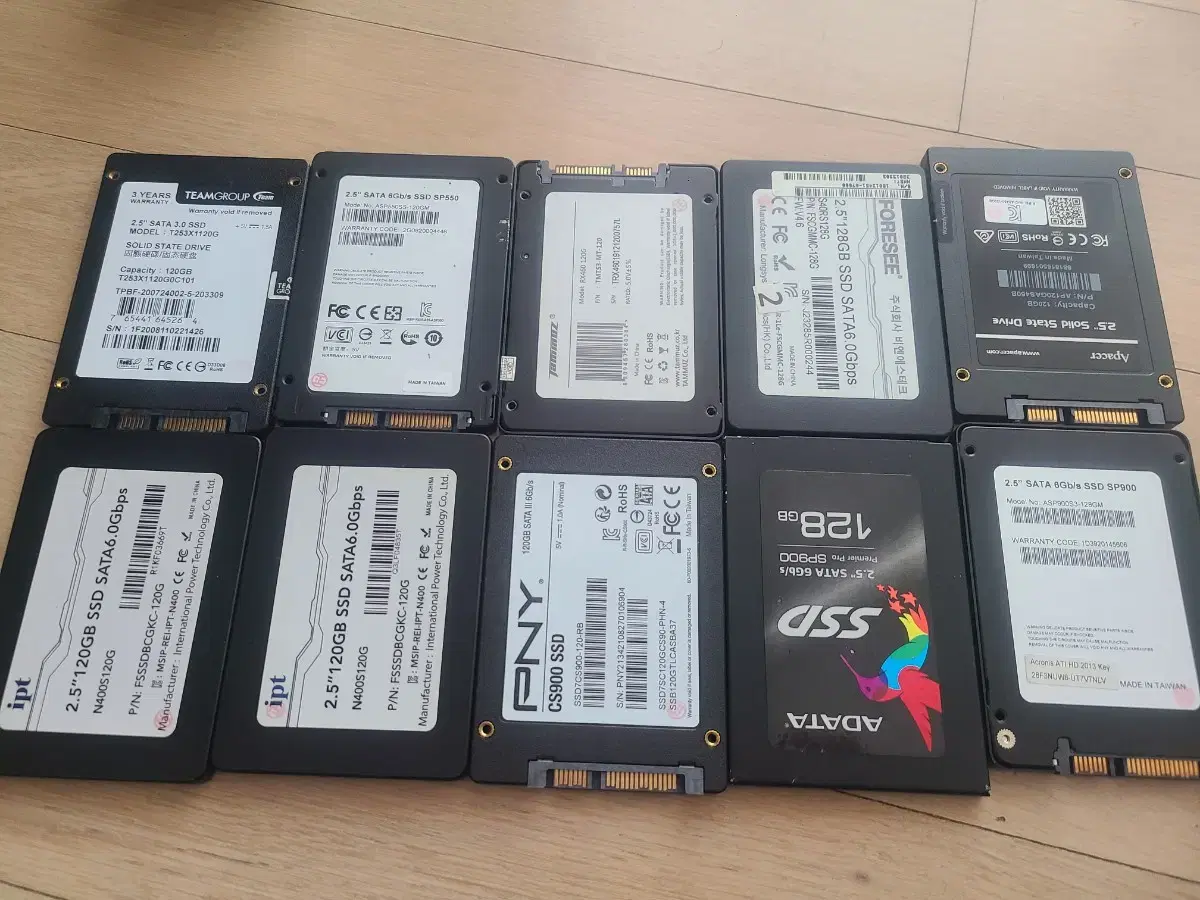 SSD 120GB 10개 일괄 택포8만