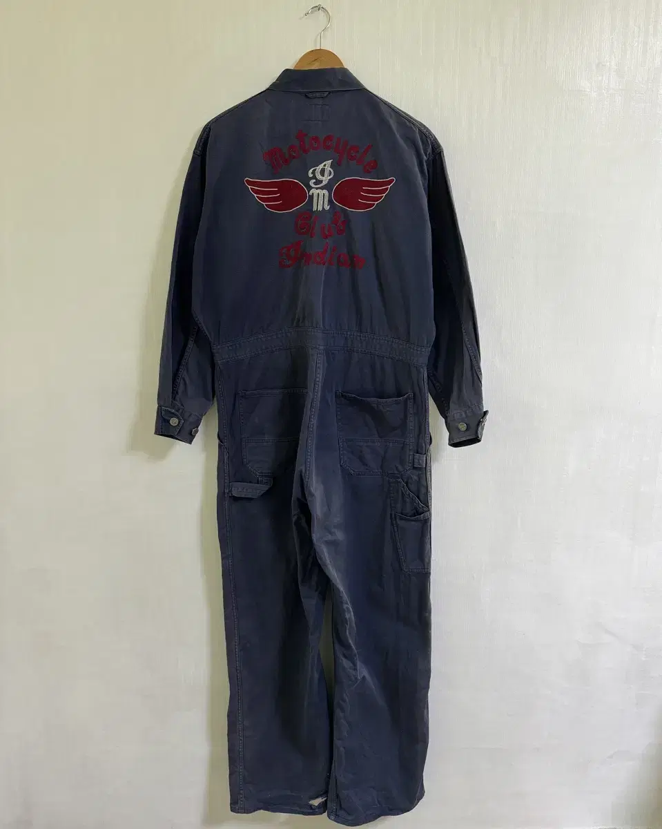 Indian Motorcycle Chainstitch Embroidered Jumpsuit