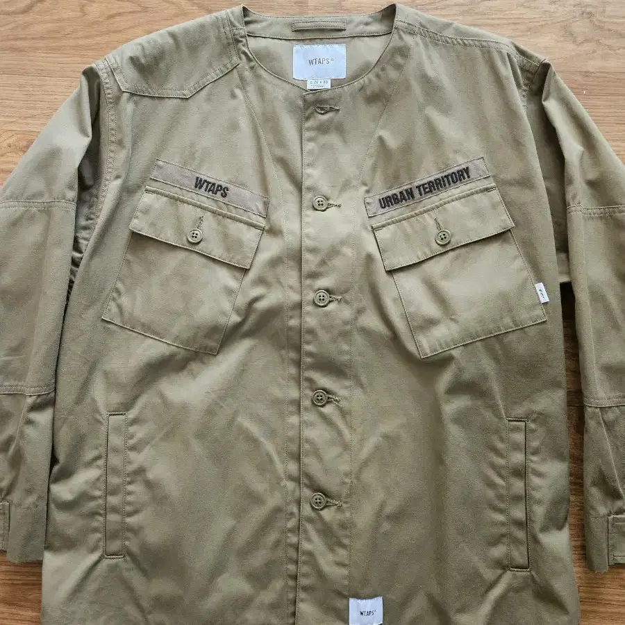 WTAPS COLLARLESS SCOUT SHIRT 3size