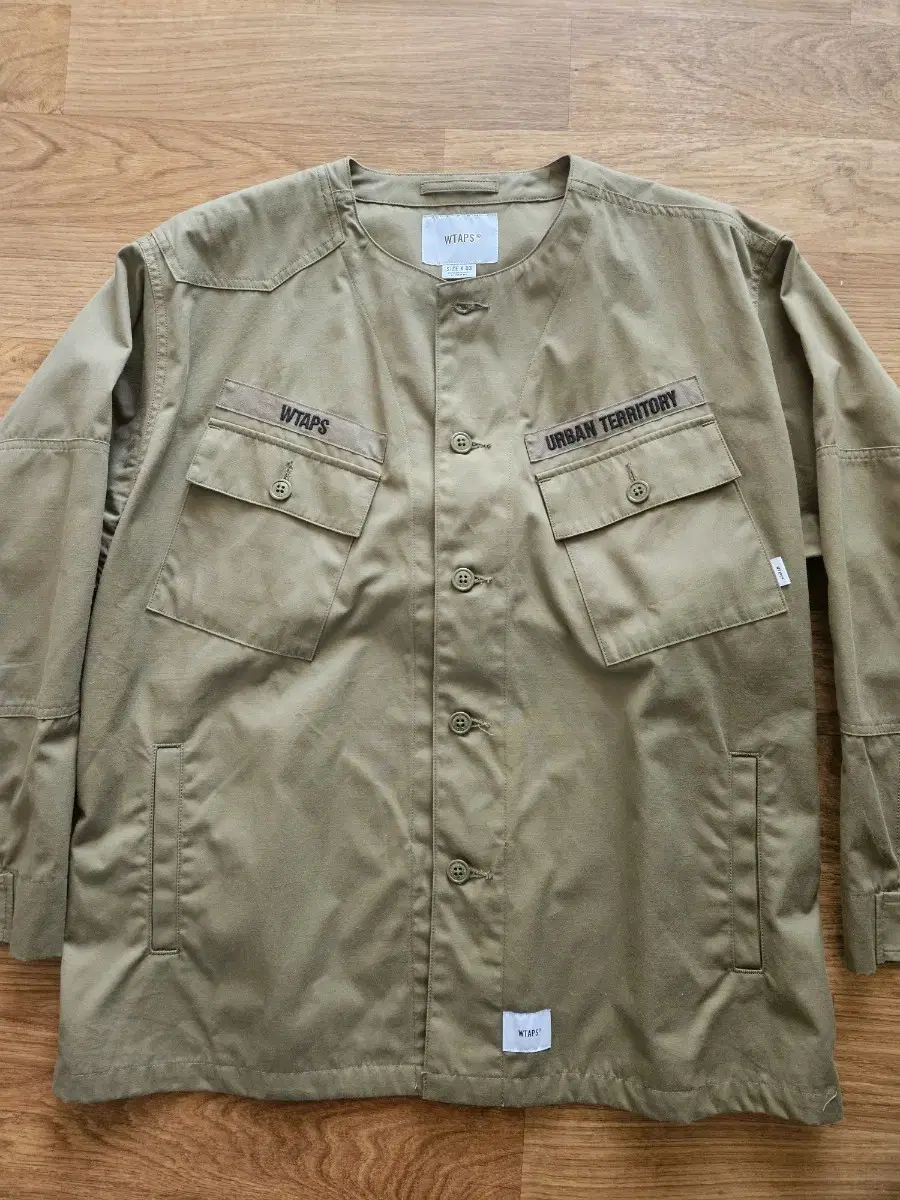 WTAPS COLLARLESS SCOUT SHIRT 3size