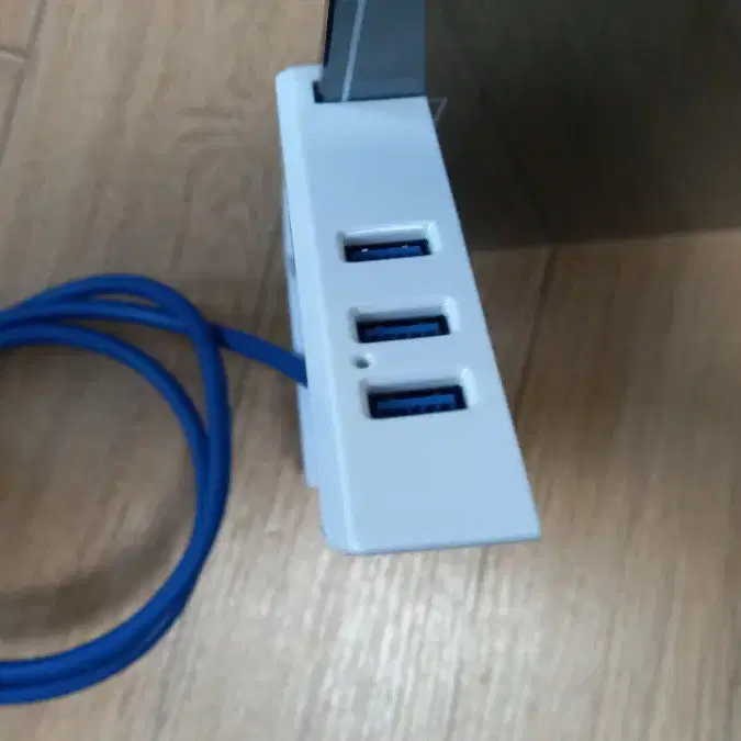 모니터 스탠드 글라스 USB 3.0 멀티포트 허브