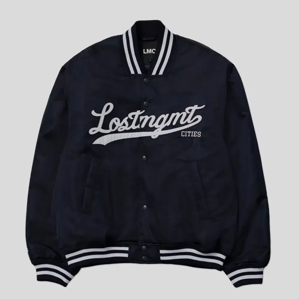 LMC EMB BASEBALL JACKET navy