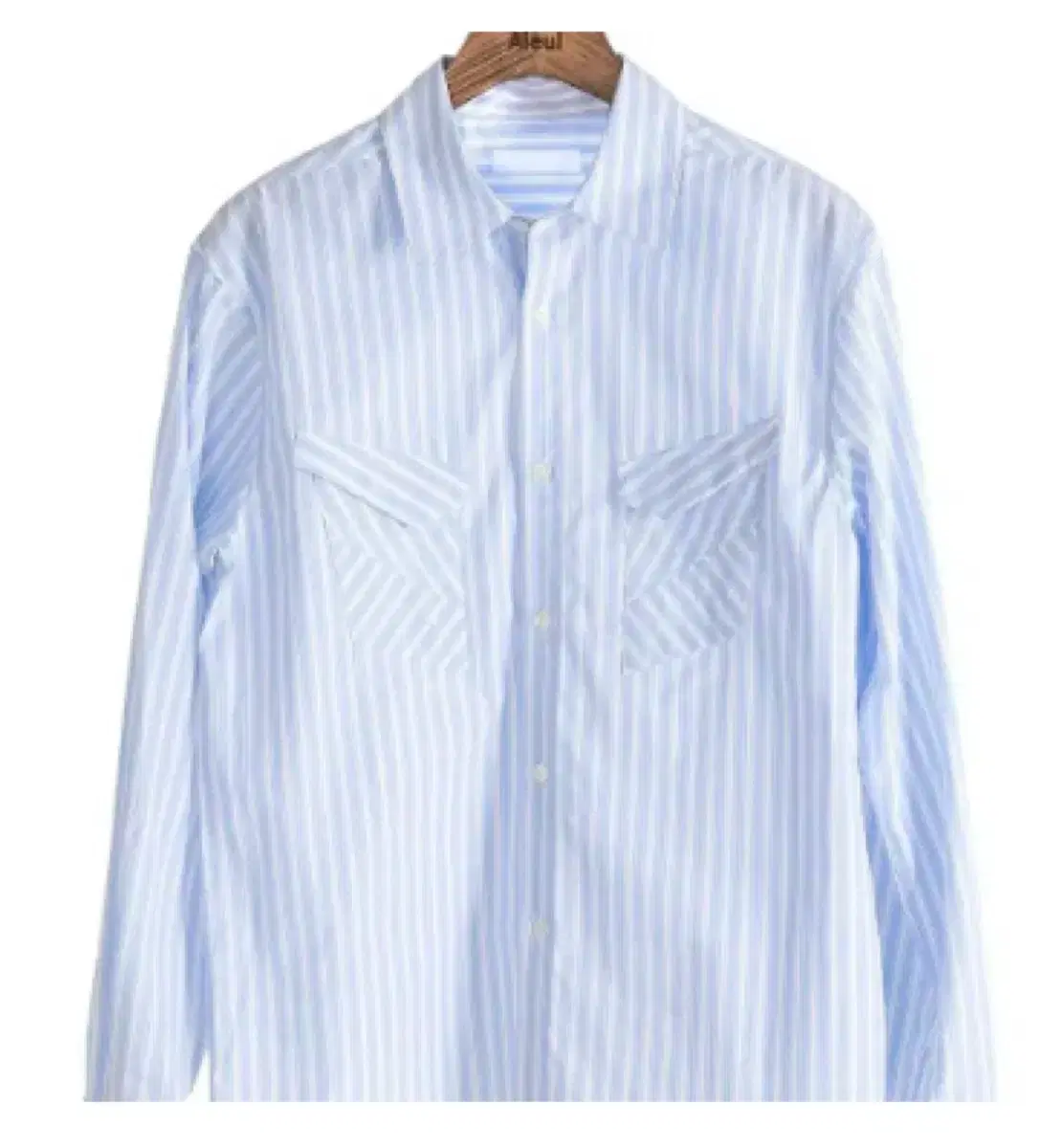 Aieul buj bias two pocket shirt stripe