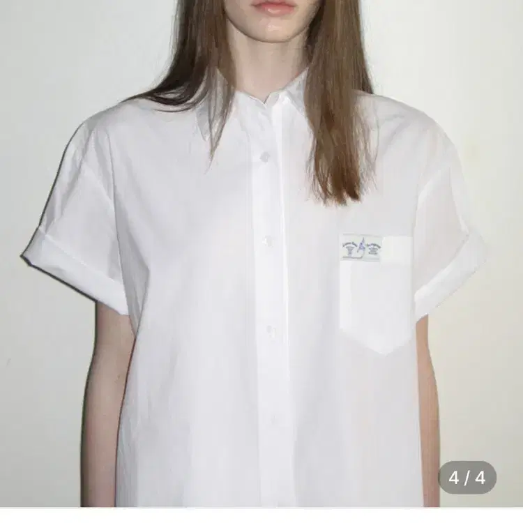 시눈 HALF SLEEVE COTTON SHIRT (WHITE)