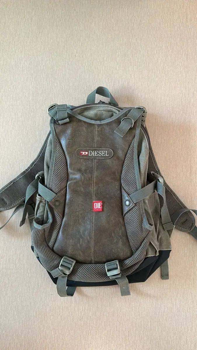 Diesel Archive D Logo Vintage Canvas Backpack