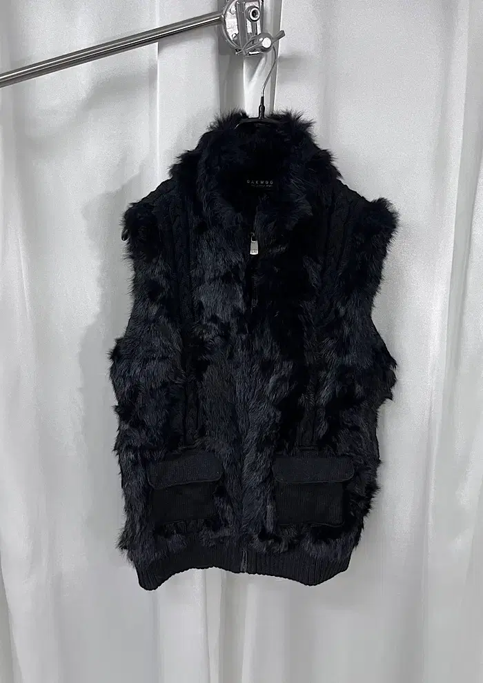 OAKWOOD rabbit fur vest