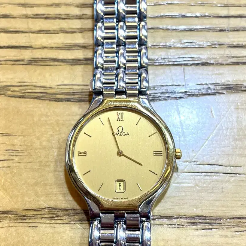 오메가 드빌 18k 쿼츠시계 omega deville quartz