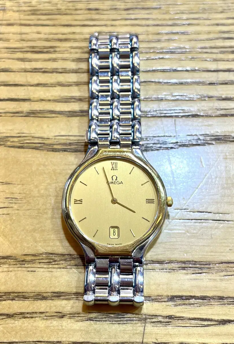 오메가 드빌 18k 쿼츠시계 omega deville quartz