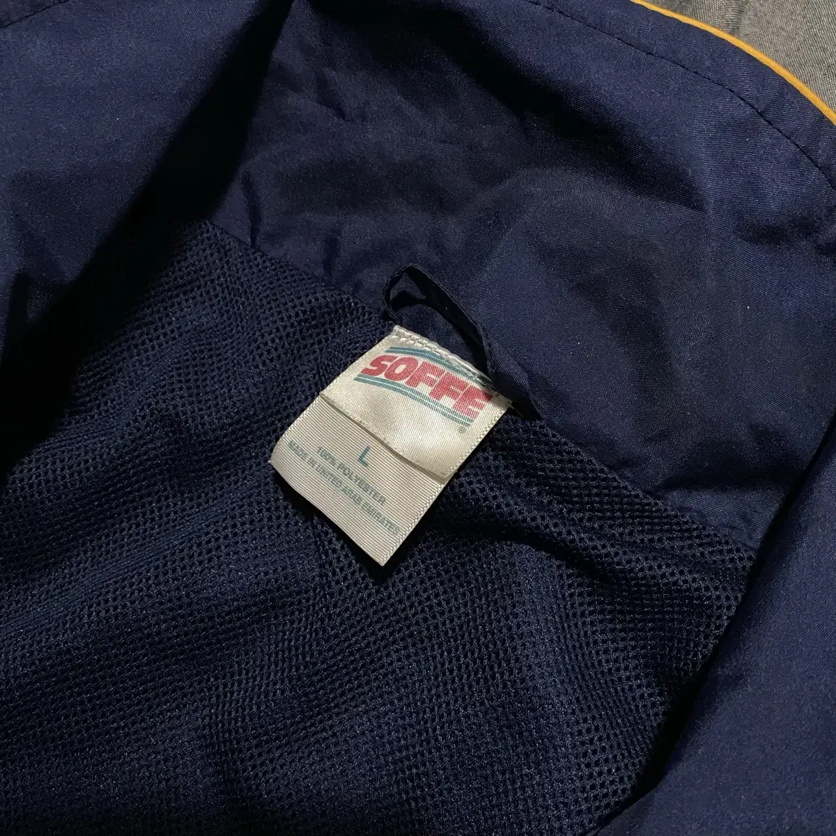 SOFFE Navy Training Jacket Sz L