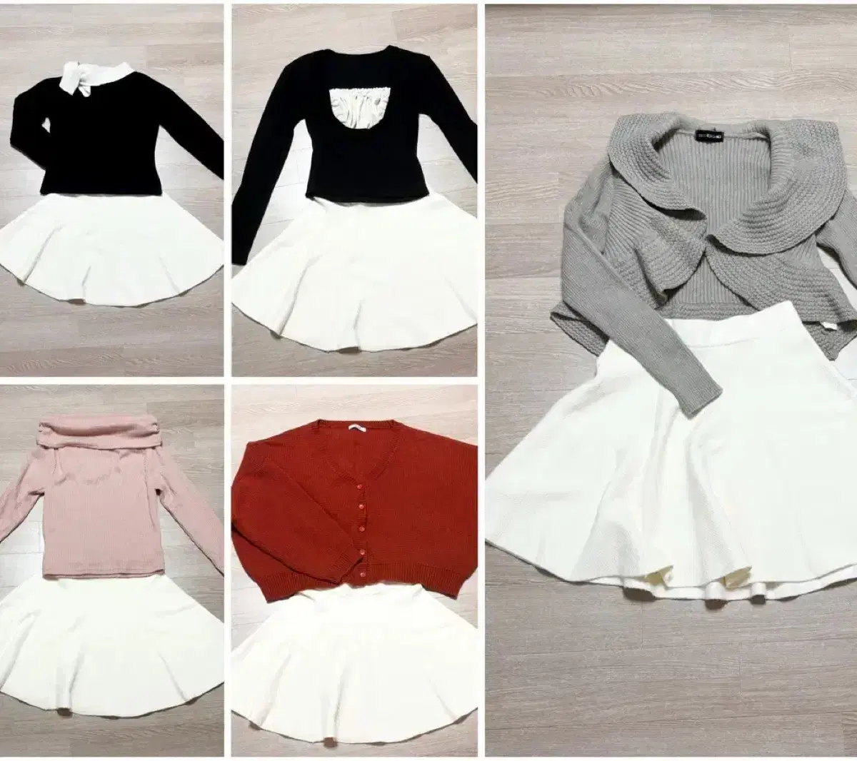 [Closet Cleanup Bulk] Women's Winter Cardigan Knit Skirt Mass Production Type Gyaru Y2K Lolew