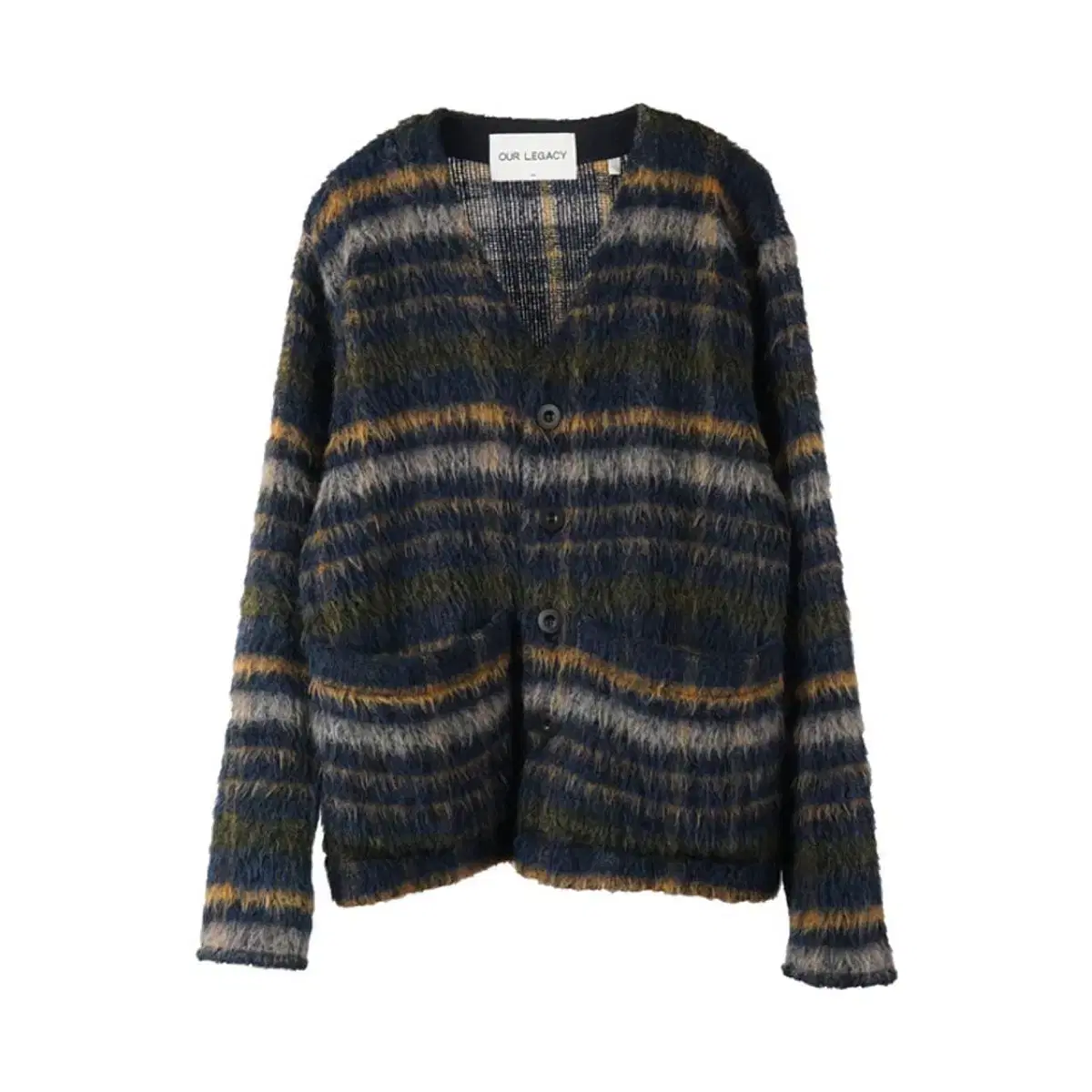 Haregashi Mohair Check Cardigan 48