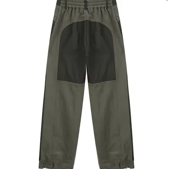 마뗑킴 TERRY MIXED NYLON PANTS IN KHAKI