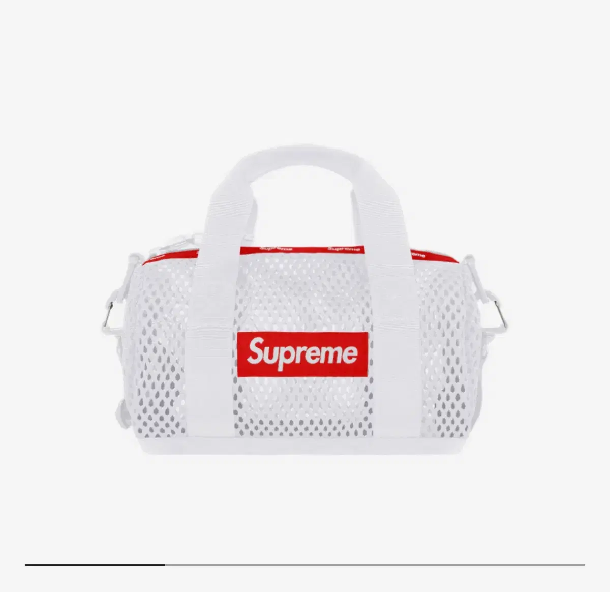 Supreme 슈프림 메쉬 미니 더플백 화이트 새상품