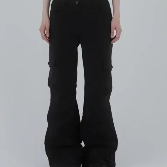 미세키서울 Pocket cargo bootscut pants BLACK