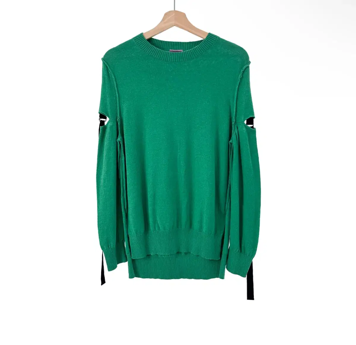 [1] UNDERCOVER Women's Cutting Ring Wool Knit in Green