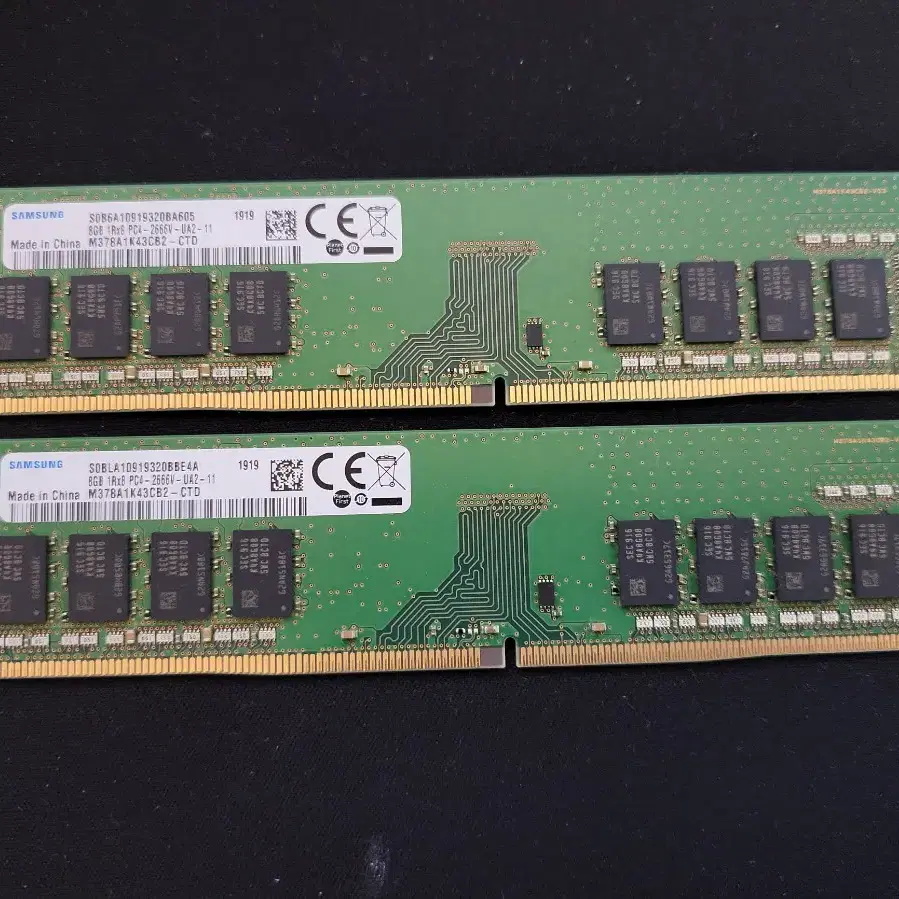 데스크탑 램 삼성 DDR4 2666v 16GB(8GB 2개)