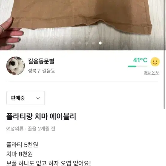 폴라티 치마 에이블리 지그재그