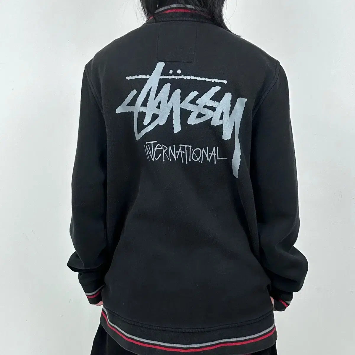 Stussy 스투시 인터네셔날 빅로고 코튼 자켓