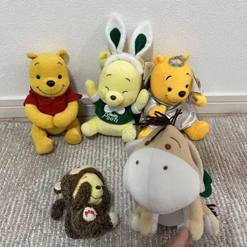 곰돌이 푸우 봉제 인형 묶음 판매 레트로 레어 프라이스 익명 배송