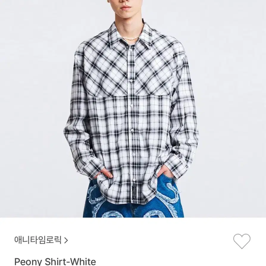 애니타임로릭 Peony Shirt-White