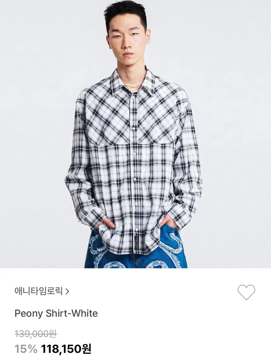 애니타임로릭 Peony Shirt-White