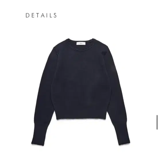 던스트 니트 thumbhole cuff sweater (navy / M)