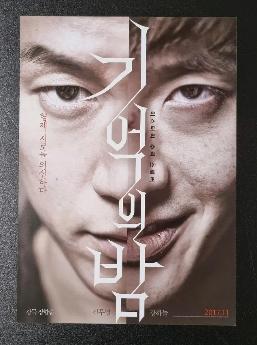 [영화팜플렛] 기억의밤 (2017) 김무열 강하늘 영화전단지