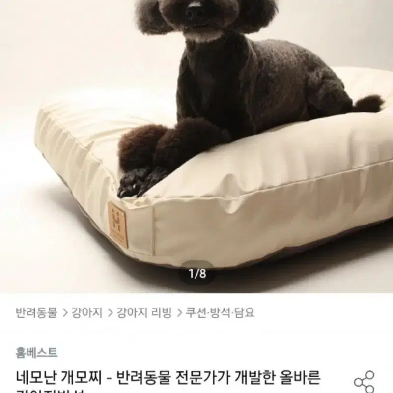 네모난 개모찌 강아지/고양이 방석(새상품)