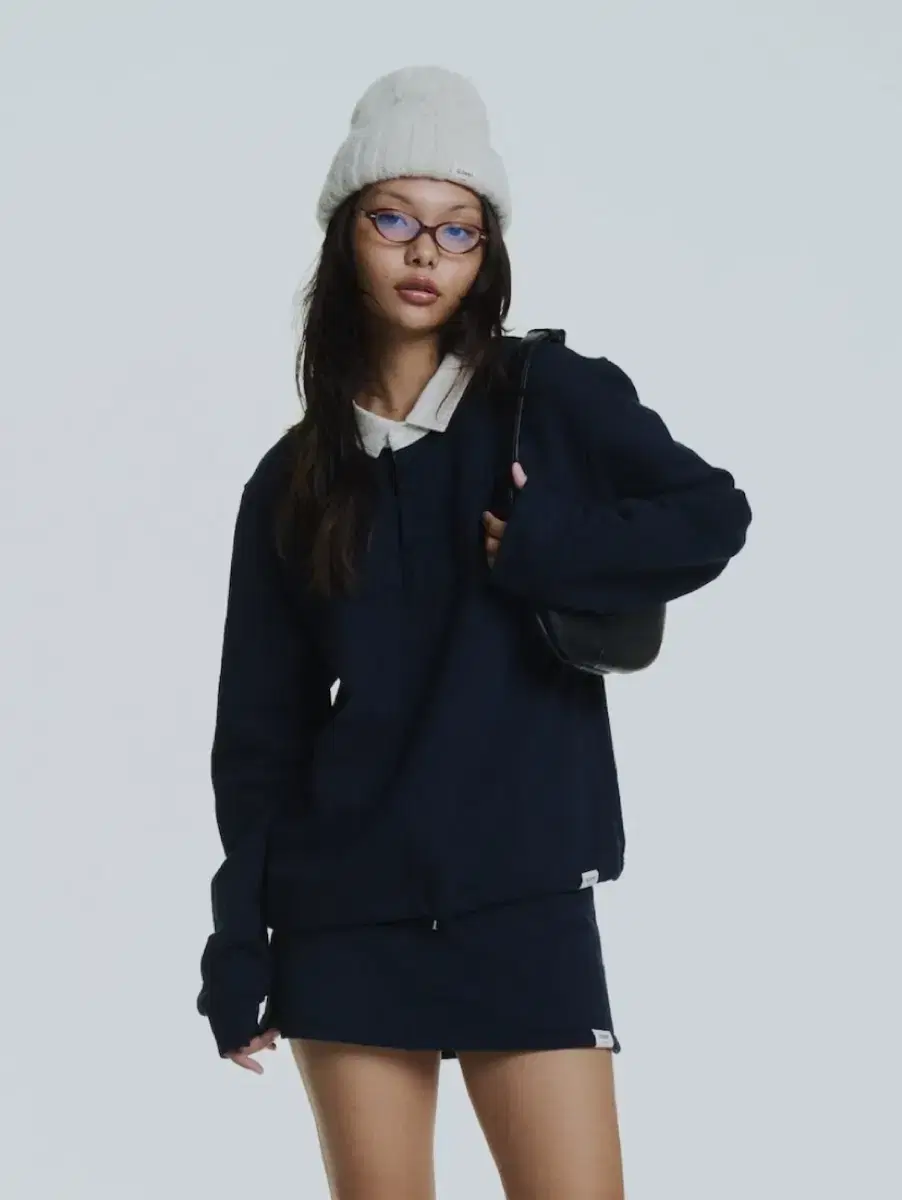 글로니 G DRAWSTRING SWEAT SKIRT