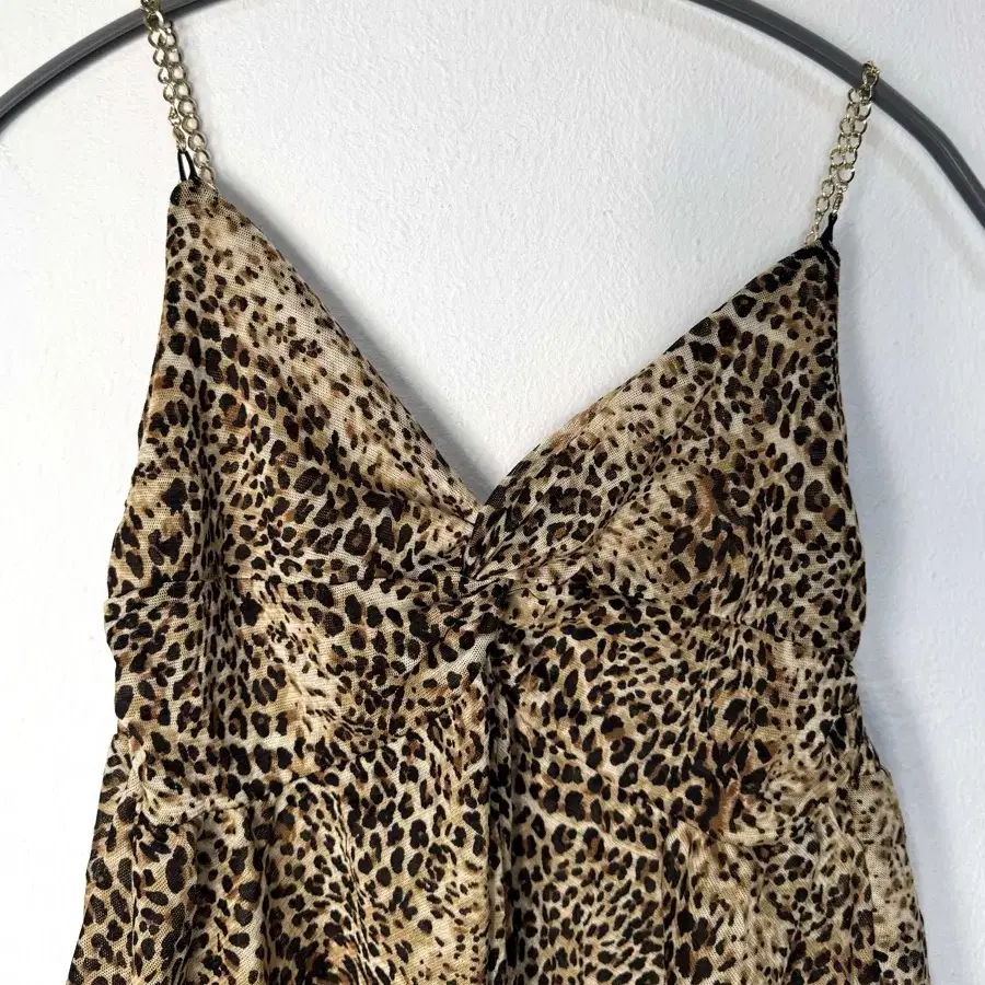 vintage leopard sleep dress