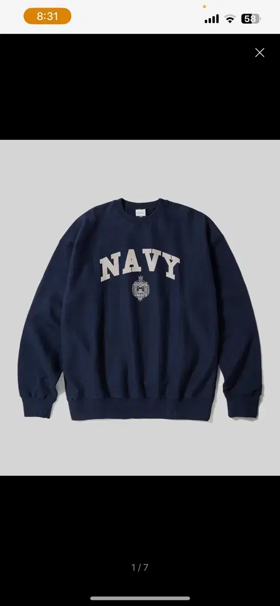 V.S.C SWEAT(NAVY) 맨투맨