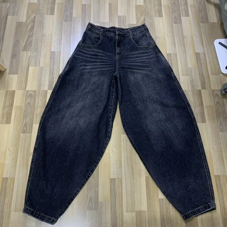 S) Telfar baggy jeans black 텔파 배기진 블랙