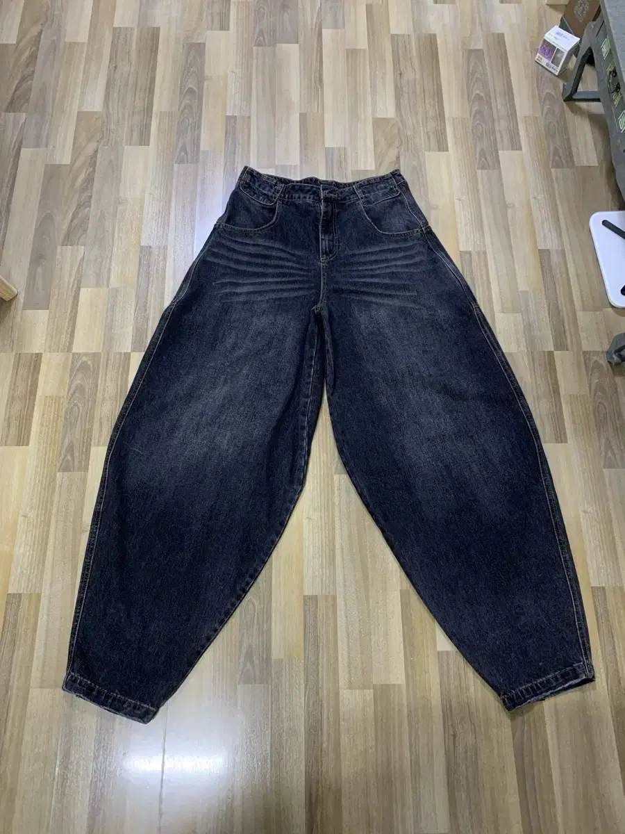 S) Telfar baggy jeans black 텔파 배기진 블랙