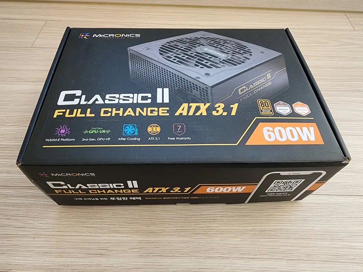 마이크로닉스 Classic II 풀체인지 600W 80PLUS브론즈 파워