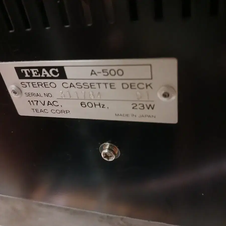 TEAC A-500카세트데크