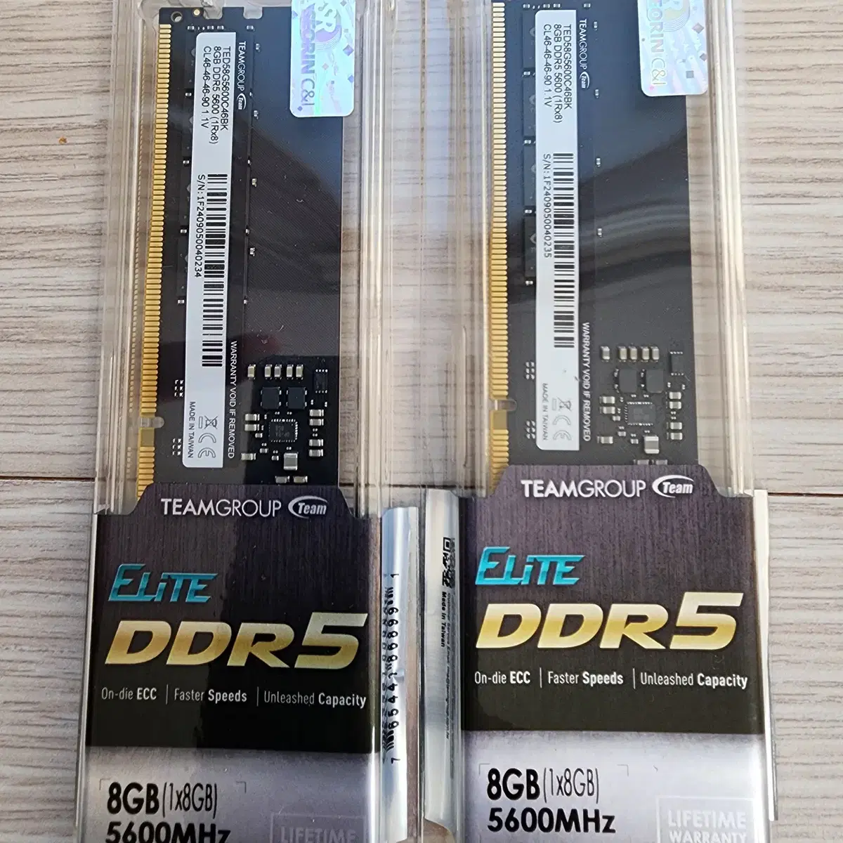 TeamGroup DDR5-5600 CL46 Elite 서린 (8GB 램