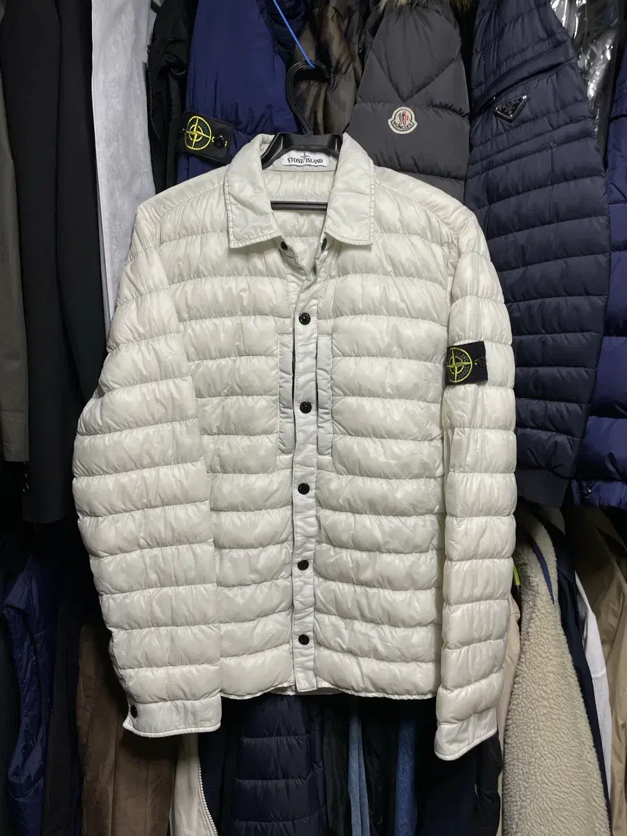 [size M] Stone Island Garment Dying Microyan Lightweight Padded Jacket