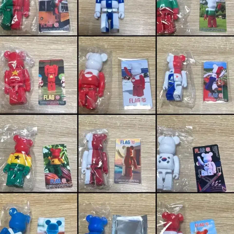 베어브릭 플래그 아트토이 bear brick arttoy