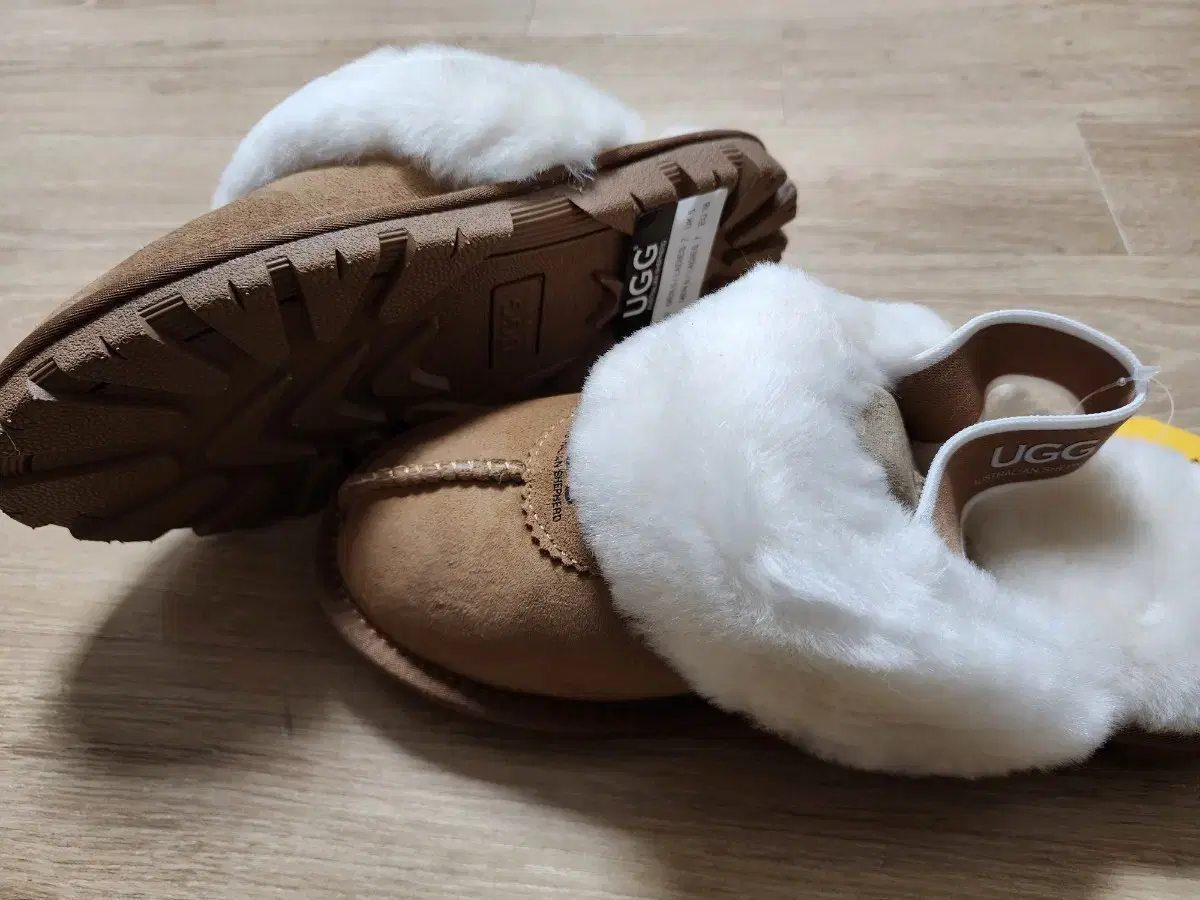 호주 어그 UGG 밴딩 슬리퍼 체스트넛 색상 EU38 240mm