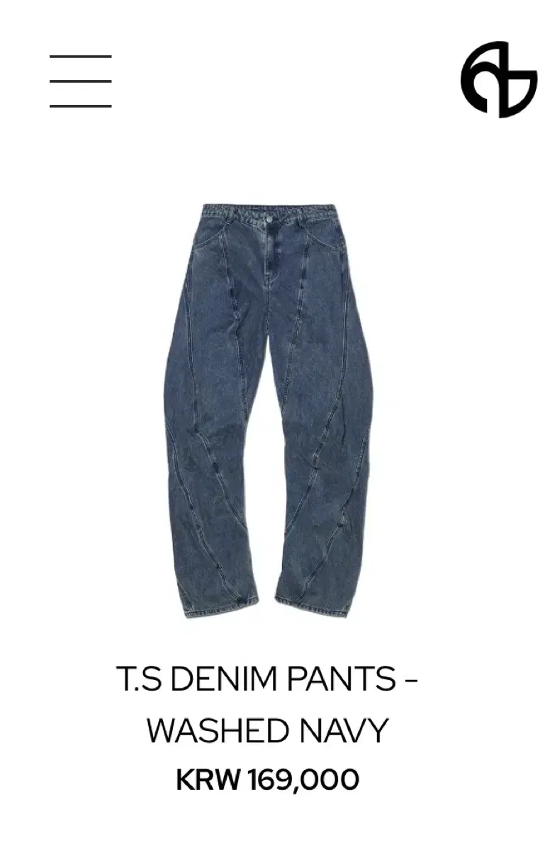 노메뉴얼 T.S DENIM PANTS - WASHED NAVY