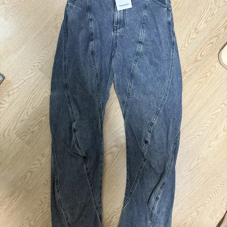 노메뉴얼 T.S DENIM PANTS - WASHED NAVY