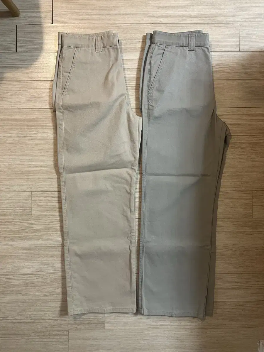 I'm selling [2] Aegean Cotton Wide Chinos - Beige/Khaki Beige M