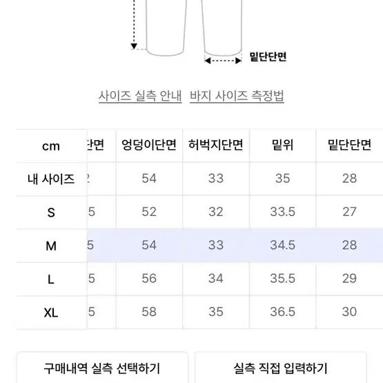 필로그램 셀비지 데님팬츠