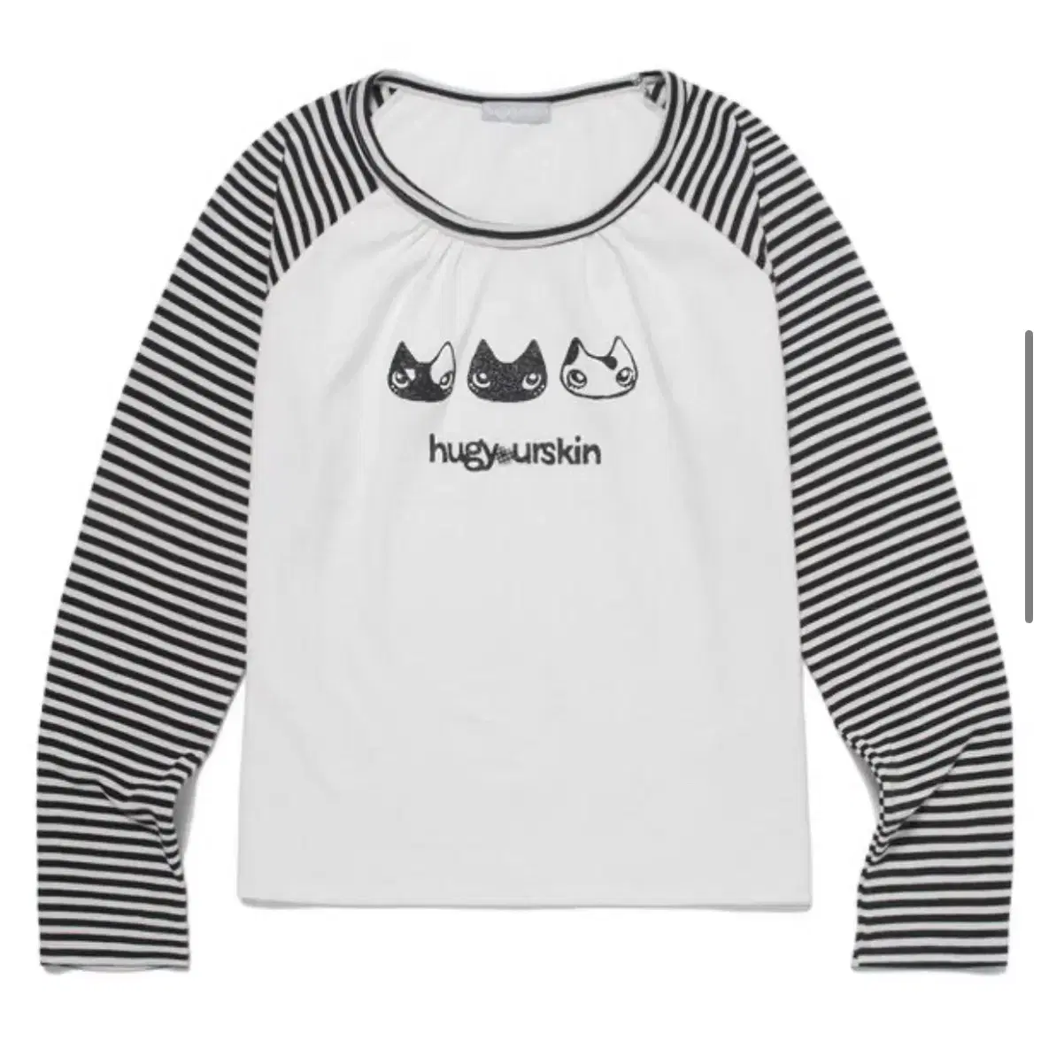 허그유어스킨 허깅 나그랑 슬리브 티 hugging raglan