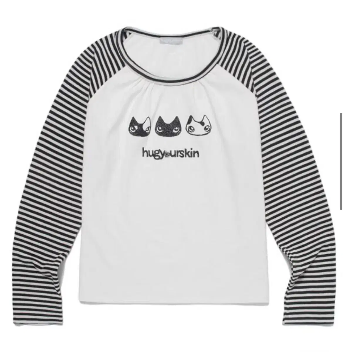 허그유어스킨 허깅 나그랑 슬리브 티 hugging raglan