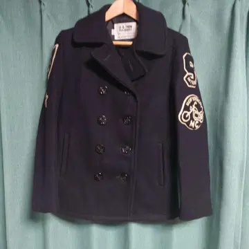 쇼트 와펜 커스텀 U.S. 네이비 피코트 울 재킷