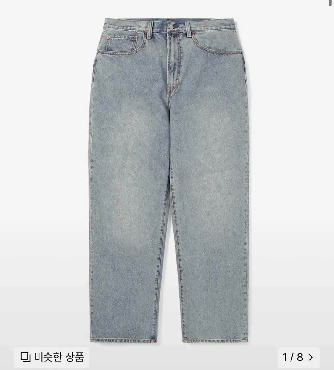 디네뎃 Regular Jeans Washed Blue M